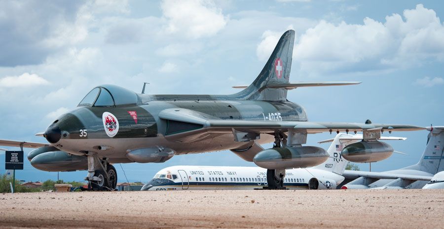 A picture of the Hawker Hunter Mk. 58