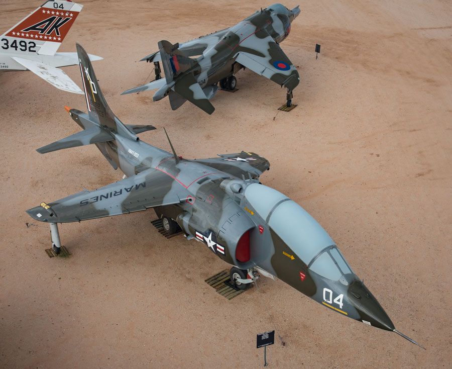 A picture of the Hawker Siddeley TAV-8A Harrier