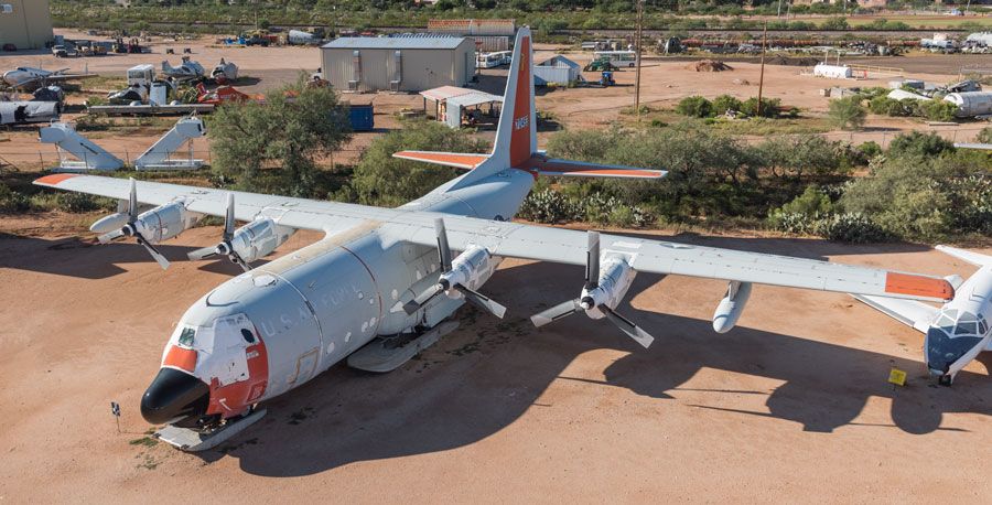 A picture of the Lockheed C-130D Hercules