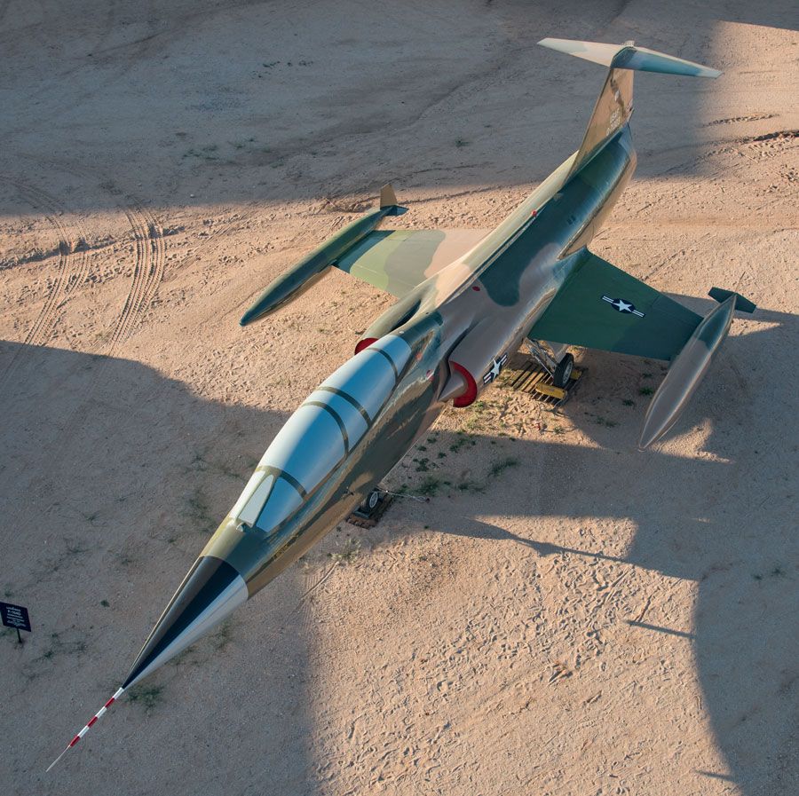 A picture of the Lockheed F-104D Starfighter