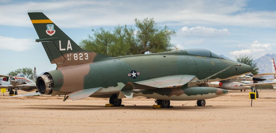 A picture of the North American F-100C Super Sabre