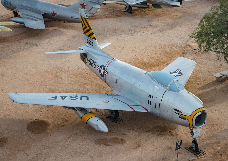 A picture of the North American F-86H Sabre