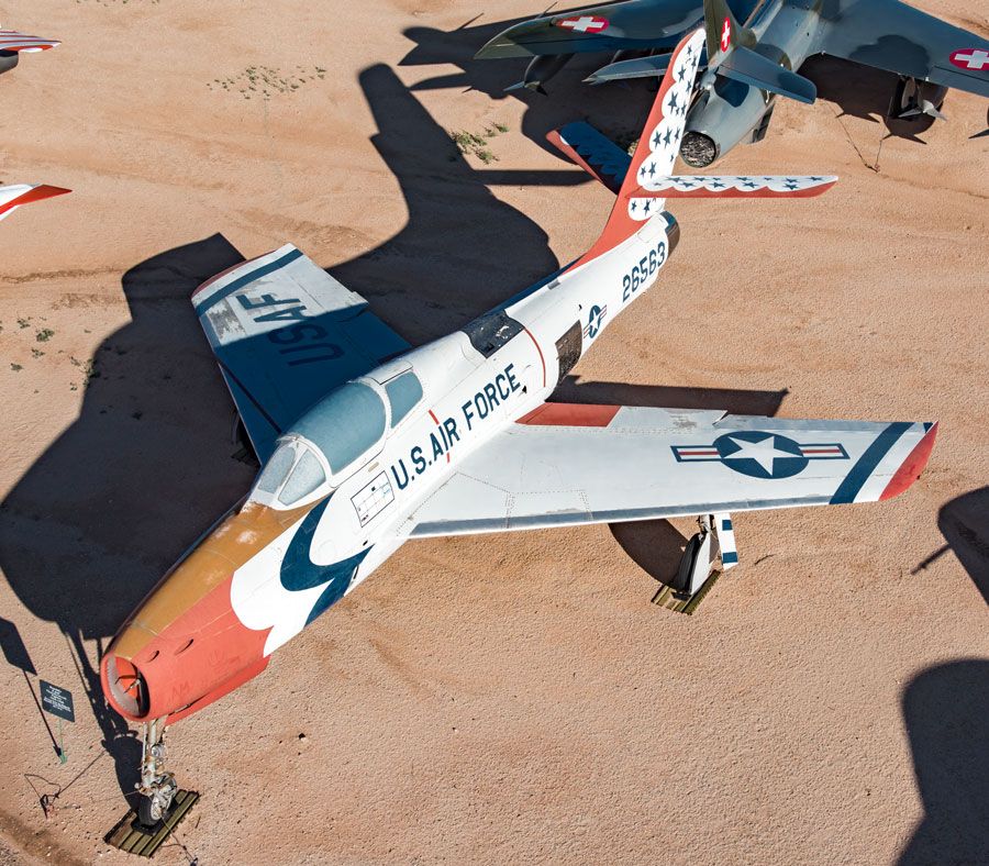 A picture of the Republic F-84F Thunderstreak