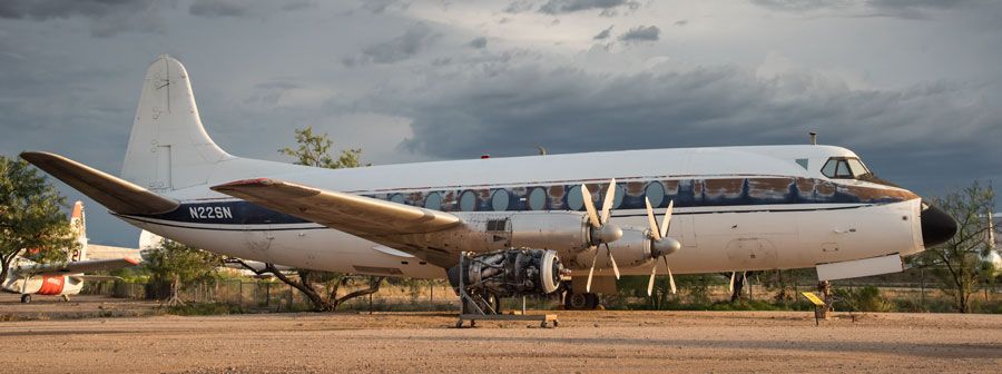 A picture of the Vickers Viscount Model 744